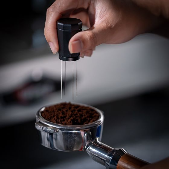Needle Distribution tool at bmcoffee - Blue Mountains Coffee Roasters