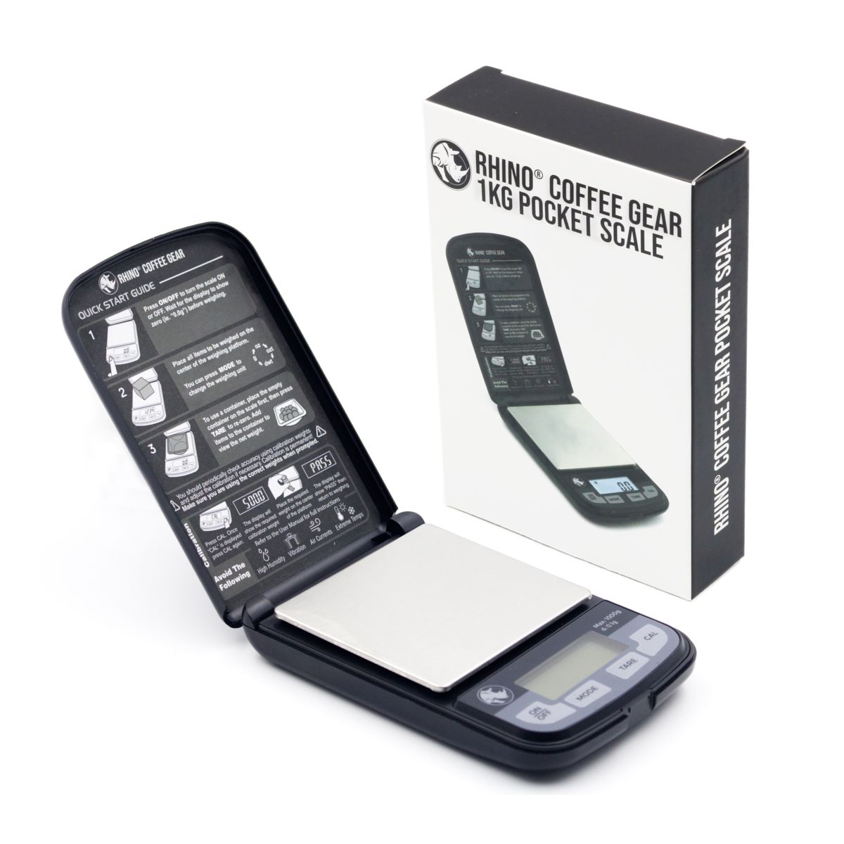 Rhino Coffee Gear Pocket Scale - 1kg at bmcoffee - Blue Mountains Coffee Roasters